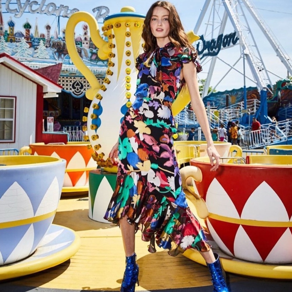 Alice + Olivia Silk Dress
